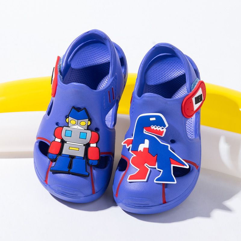 Children's Shoes Children's Cute Cartoon Printed Sandals Middle And Large Children's Summer Wear Resistant Non Slip Beach Shoes_voghion.com
