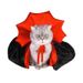 Fantasia de Halloween para animais de estimação, capa de vampiro para cães e gatos, capa de bruxa com laço de cetim vermelho, roupas engraçadas e fofas para animais de estimação para festa de Natal, confortável e_voghion.com