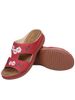 Simple flower flat bottom women's fish mouth slippers large size wedge heel slippers_voghion.com