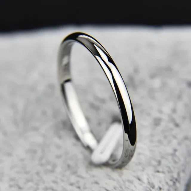 Fashion KNOCK Titanium Steel Rose Gold Anti-allergy Smooth Simple Wedding Couples Rings Bijouterie for Man or Woman Gift_voghion.com