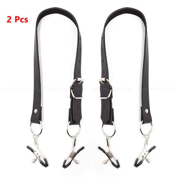 Sangles d'écartement des lèvres avec pinces, enveloppe de retenue autour des cuisses, 2023, Humiliation P Nipple C er 2024_voghion.com