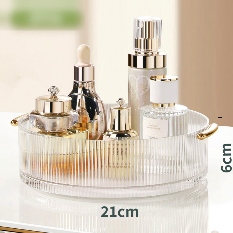 Home Desktop Rotating Storage Box Cosmetics Storage Box Jewelry Storage Box Perfume Rack Balcony Dressing Table_voghion.com