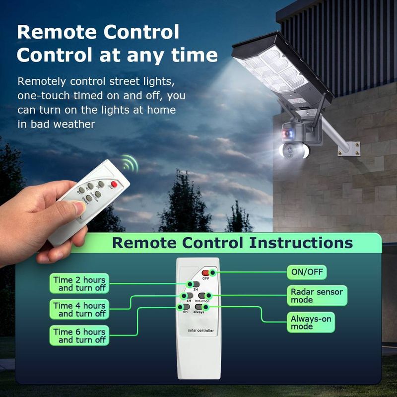 Caméra de surveillance extérieure à éclairage solaire 4G, vision nocturne 6MP, jumelle HD_voghion.com
