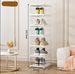 Household Shoe Box Fully Transparent PET Shoe Cabinet Folding Shoe Rack Dustproof Shoe Storage Cabinet_voghion.com
