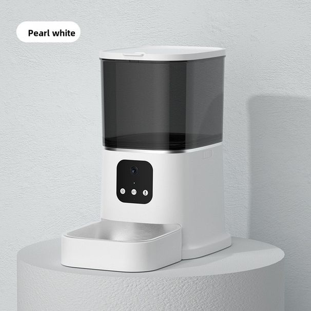 Alimentador automático para animais de estimação de grande capacidade de 6L com temporizador, botão e WiFi - adequado para cães e gatos_voghion.com