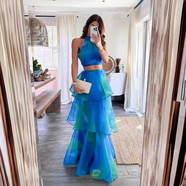 Ženska modna mrežasta torta suknja bez rukava do struka_voghion.com