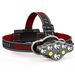 USB charging 8LED strong bald head light COB outdoor multi-functional camping night fishing waterproof headlight_voghion.com