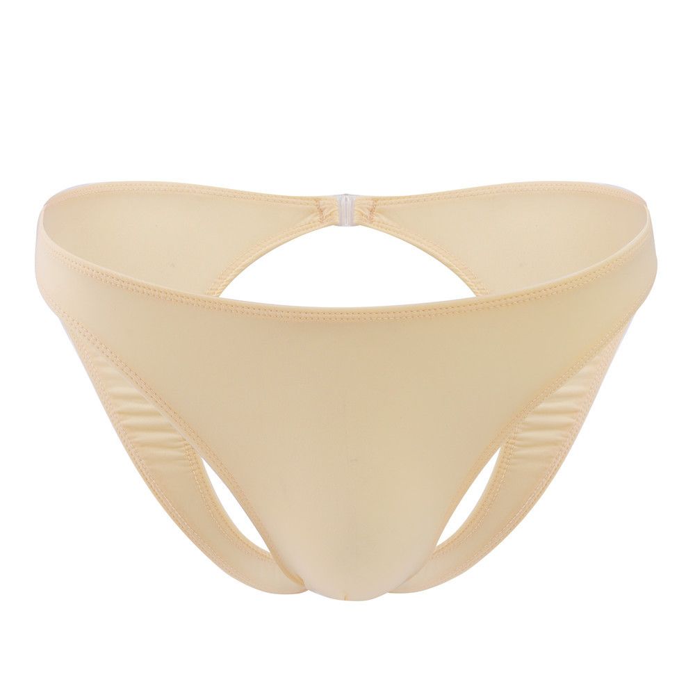 Sexy Men's Underwear Clubwear Briefs Lingerie Open Back Beachwear G-string Underpants_voghion.com