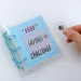 PVC $1000 Money Challenge Button Closure Mini Budget Binder Envelope Savings Challenges Book Durable Portable_voghion.com