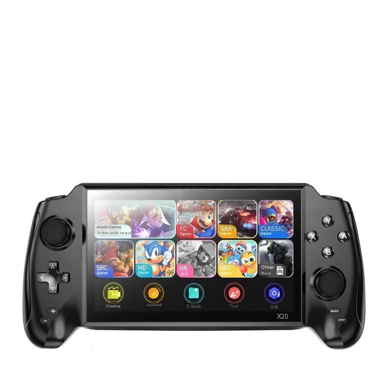 Videogameconsoles Shiku X20 Handheld Game Console 7 Inch HD Groot Scherm Simulator Joystick Arcade Nostalgic FC Contra Journey To The West_voghion.com