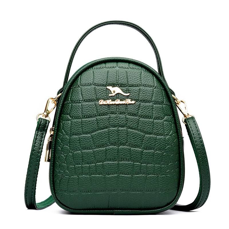 Streetwear Crossbody Bag – PU Croc-Print Bag (Edgy & Organized)_voghion.com