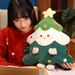 "45cm Fluffy Christmas Tree Plush Toy - Soft Holiday Decor With Hanging Ornaments & Lightweight Design"_voghion.com
