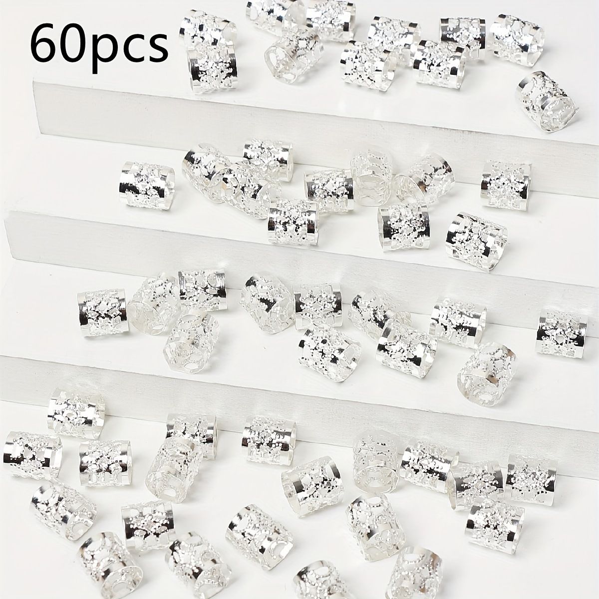 60 pezzi di accessori fai da te per dreadlock per parrucche, i più venduti in Europa e in America, fermagli per capelli con treccia a rete vintage e semplici_voghion.com