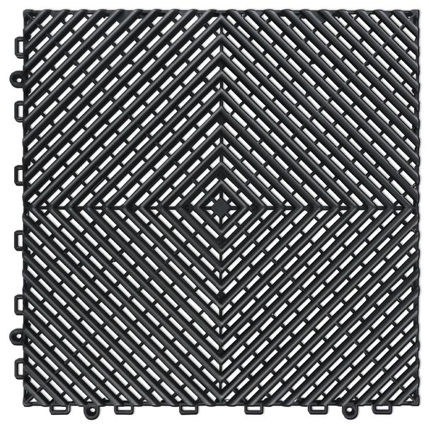 25PCS Garage Floor Covering Tiles, 15.7"x15.7"Non-Slip Double-Sided Texture Garage Flooring Tiles, For Garages, Basements, Repair Shops_voghion.com