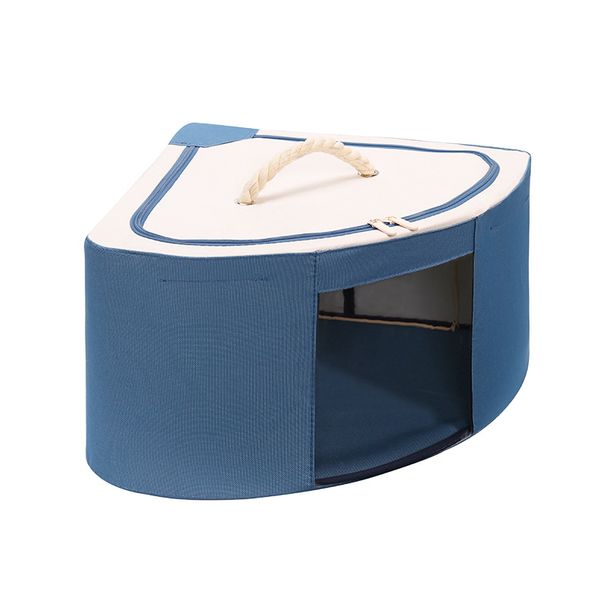 Corner Oxford Frame Stockage Box Stoff Kleeder Sak mat Handle Klappbar Kleederschaf Bin fir Kleeder Bettwäsch Ziplock Organizer_voghion.com