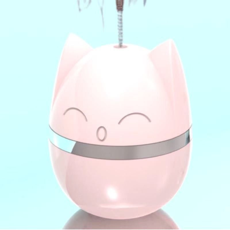 New Head Tumbler Cat Interactive Self-Entertainment Feather Teaser Wand Boredom Relief Toy_voghion.com
