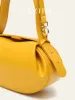 Niche Women PU Vegan Leather Top-handle Bag Rugby Shaped Solid Color Magnet Closure Short Handle Long Strap Cross Body_voghion.com