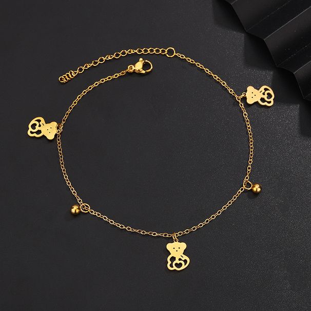 Roestvrijstalen armband, enkelband, Zuid-Afrikaans, Indonesisch, mode, veelzijdige, elegante, gegalvaniseerde, niet-verkleurende sieraden_voghion.com