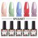 Arte Clavo 5 Stück 8 ml Gel Nagellack Kit Semi Permanent Lack Kit Nail Art Set für Gel Lacke Maniküre Nagel Werkzeuge Sets_voghion.com