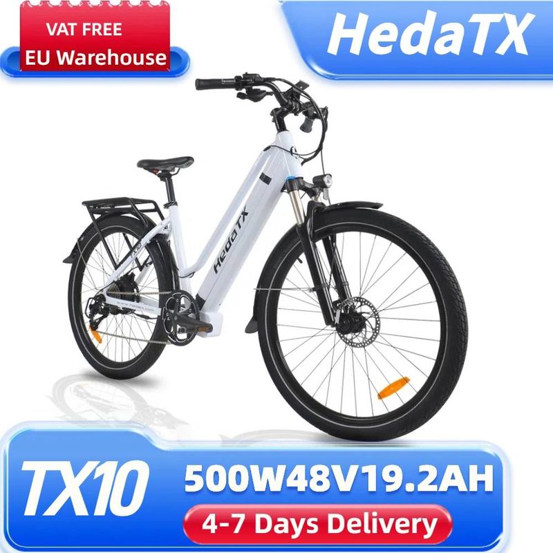 HedaTX TX10 Elektryczny rower miejski 27,5" opony 500 W silnik 48 V 19,2 Ah akumulator_voghion.com