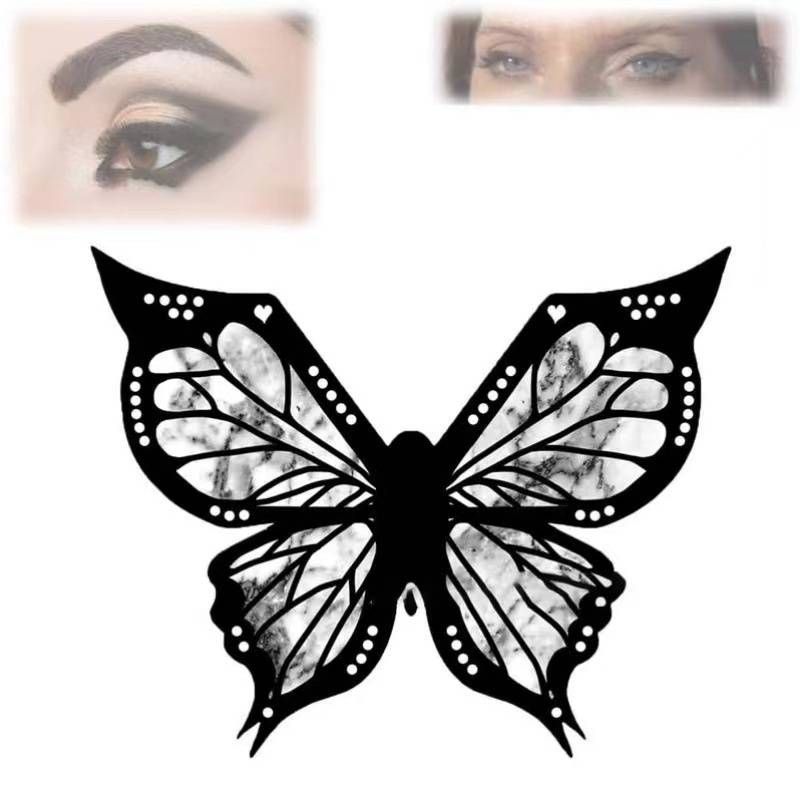 Butterfly Stencil For Makeup - Reusable Face & Body Art Template (Perfect For Festival, Cosplay, And Creative Makeup Designs)​_voghion.com