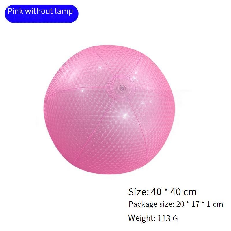 Led Light-Up Inflatable Lounge Float - Pearl Glow Floating Bed For Adults (Single Person Battery Powered)​​_voghion.com