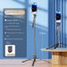 4-Axis Stabilized Selfie Stick Tripod With Bluetooth Remote & LED Lights – Extendable 1.7m Phone Mount For Vlogging, TikTok & Travel Photography_voghion.com