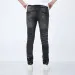 designer Slim Fit Mens Jeans Elastic Fabric Long Skinny Button Fiy Hole Pattern Ripped Embroidery Us Size 28-40 B1_voghion.com