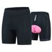 Wome's New Cyclig With Built-i High Elasticity Foam Cushio, Fashioable Color-blockig Moutai Bike Shorts For_voghion.com