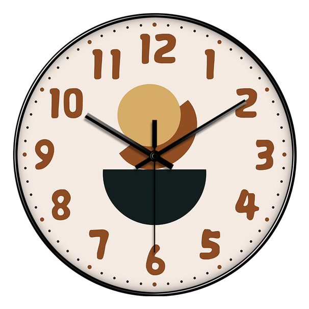 Whale Wheat Cream Color Wall Clock Ins Style Living Room Bedroom Silent Punch Free Decorative Clock Personality Wall Quartz Clock_voghion.com