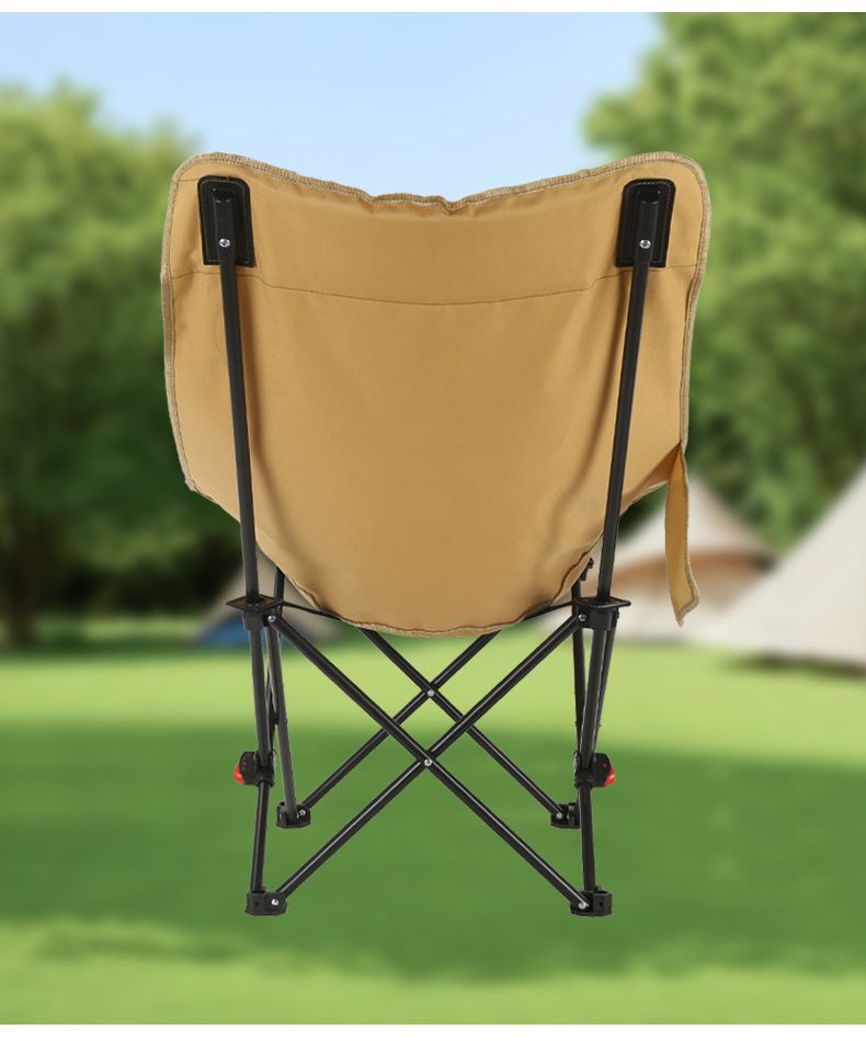 Outdoor Adjustable Folding Recliner Portable Camping Sitting And Lying Nap With Legs Moon Chair_voghion.com