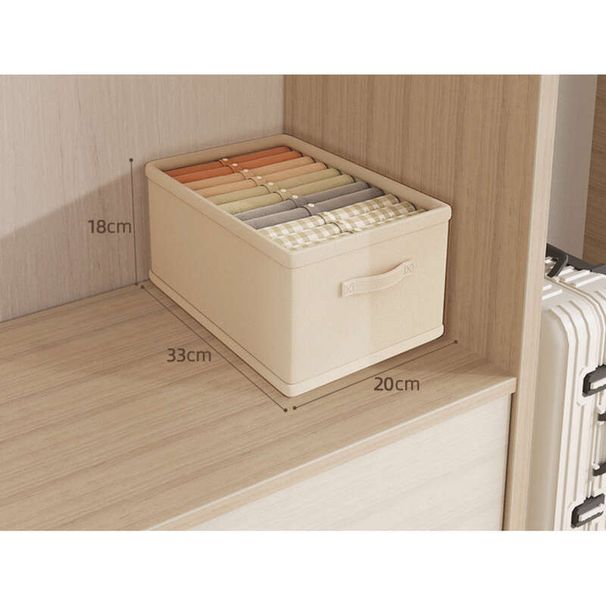 Scatola portaoggetti per armadio con cassetto, per indumenti in tessuto per la casa, pantaloni, contenitore scoperto per cotone e lino, contenitore per cestini di smistamento_voghion.com