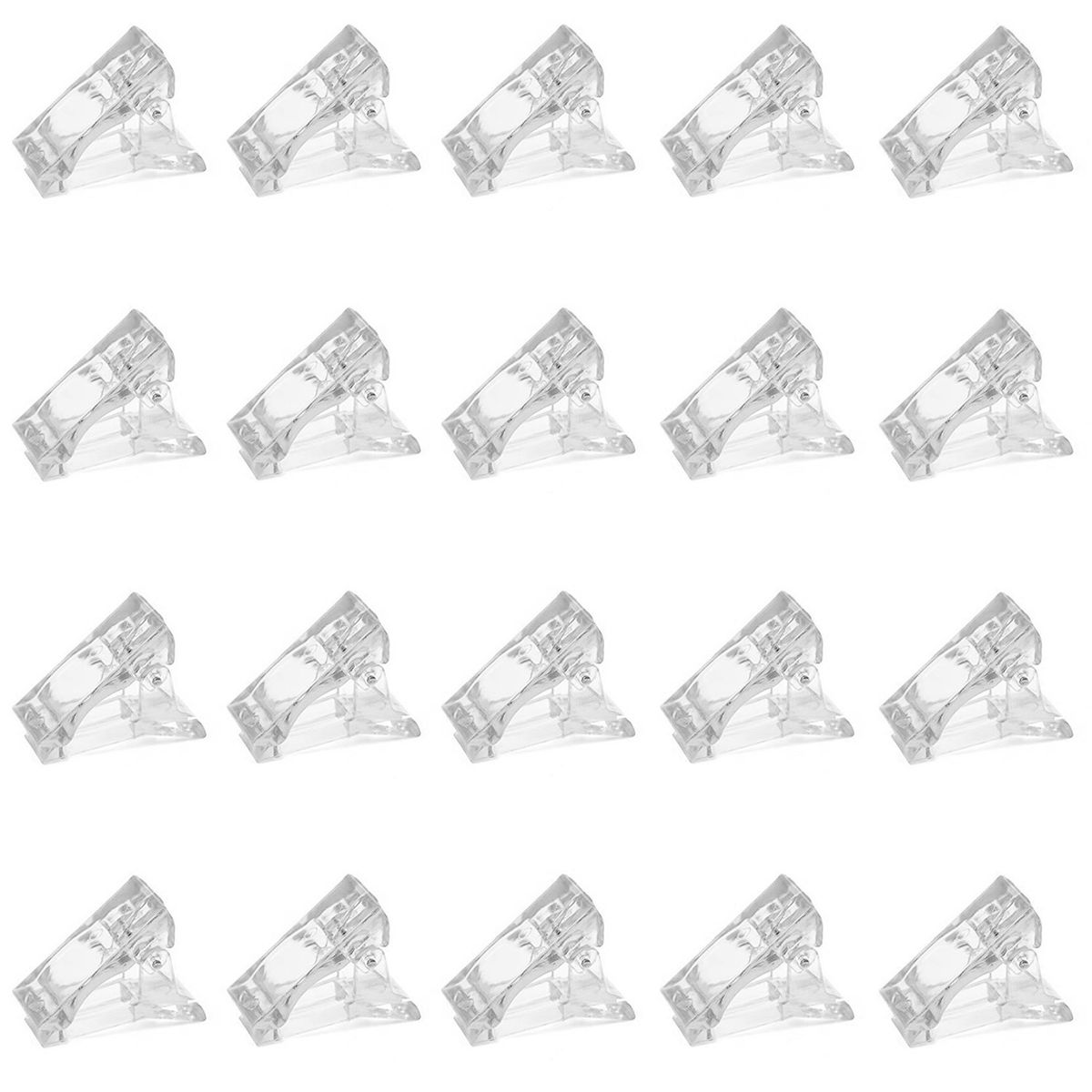 20Pcs Nail Tip Clips Quick Building Poly Gel UV LED Builder DIY Transparent Finger Tip Extension Tool_voghion.com