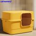 Super Large, Fully Enclosed, Deodorizing And Anti-spatter Litter Box For Cats And Dogs, A Giant Toilet, A Pet Product_voghion.com