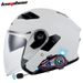 K23 Bluetooth Motorcycle Half Helmet With Dual Visor - 3C Certified - Unisex For All Seasons (Multiple Matte & Glossy Colors Available)_voghion.com