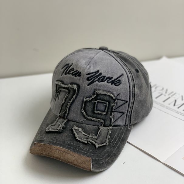 Cappellino da baseball color block 79 con toppa 3D ricamata e cappello parasole con lingua d'anatra_voghion.com