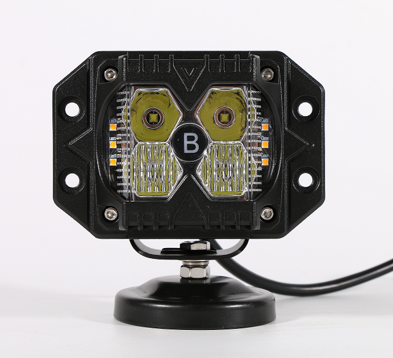 PSSK4 4 inç araç üstü flaş spot ışığı, yüksek kaliteli DRL 4X4, farlar, 20W-LED tank, Wrangler, Chevrolet, yüksek kaliteli otomotiv gömülü montajı_voghion.com