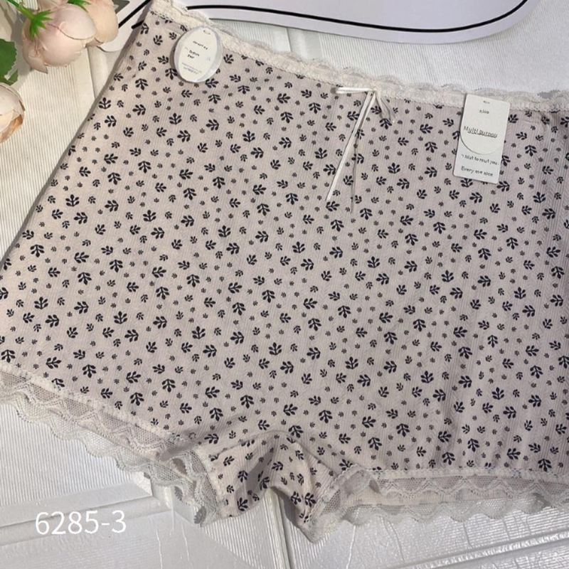 ​Vintage Floral Lace Trim Panties For Women - Seamless No Show Underwear, Comfortable & Breathable, Multi-Wear Design_voghion.com