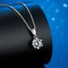 Collier pendentif flocon de neige en moissanite ange classique simple diamant mode chaîne de clavicule collier en argent S925 couple féminin_voghion.com
