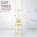 Floor To Ceiling Cat Tower With Adjustable Height(92-101 Inches), 7 Level Cat Climbing Tower With Cozy Hammock, Platforms And Dangling Balls For Ind_voghion.com