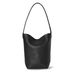 Korean Style Therow Capacity Commuter Tote Bucket High-end Casual Large Soft Leather Shoulder Bag_voghion.com