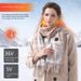 Scaldacollo elettrico intelligente a temperatura costante, sciarpa lunga riscaldante a quadri alla moda_voghion.com