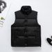 Men's Clothing Printed LOGO winter color matching cotton vest men's loose casual waistcoat sports vest _voghion.com