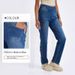 Jeans da yoga a vita alta SleekShape da donna - Pantaloni in denim elasticizzati effetto used con tasche, vestibilità slim, comodi per palestra e abbigliamento casual_voghion.com