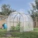 Large Walk-in Greenhouse With Roll-Up Zippered Door - Transparent PVC & Steel Frame - 78.75"W X 98.5"D X 78.75"H_voghion.com
