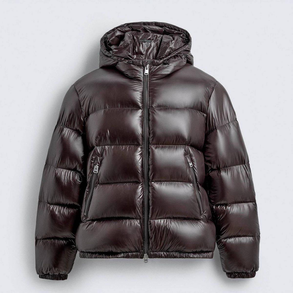 Giacca da uomo con cappuccio, cerniera e tasche - Cappotto casual invernale imbottito in cotone (nero, marrone, rosso, blu, verde oliva)_voghion.com