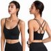 Soutien-gorge de Sport pour femmes, dos rembourré, bretelles croisées, haut court de Yoga, d'entraînement, Bralette_voghion.com