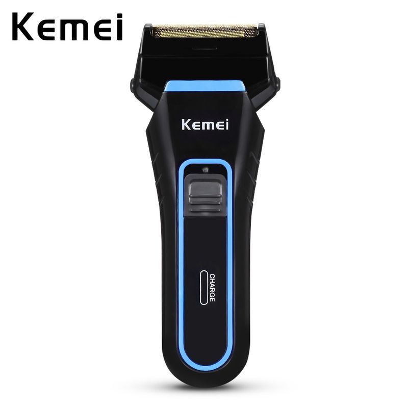 Kemei KM-2016 Wiederaufladbarer kabelloser elektrischer Herrenrasierer mit zwei Klingen_voghion.com