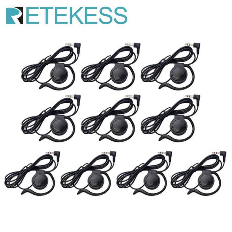 Retekess 10 pezzi 3,5 mm F4510A F4510B Ascolta solo auricolare auricolare per sistema di guida turistica radiofonica wireless T131 /_voghion.com