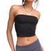 Women's Strapless Tube Top Summer Sleeveless Crop Top For Women Sexy Bodycon Tank Top Cute Casual Wear_voghion.com